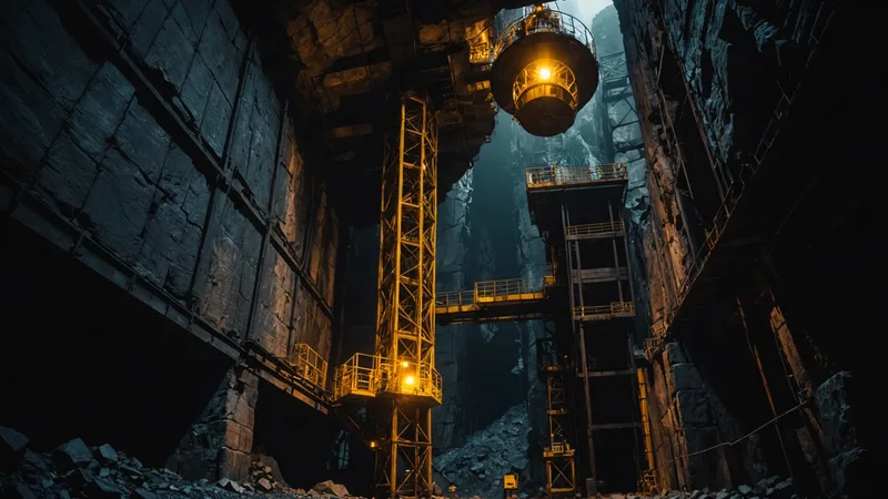 Mine shaft monitoring sensor systems in industrial underground environment